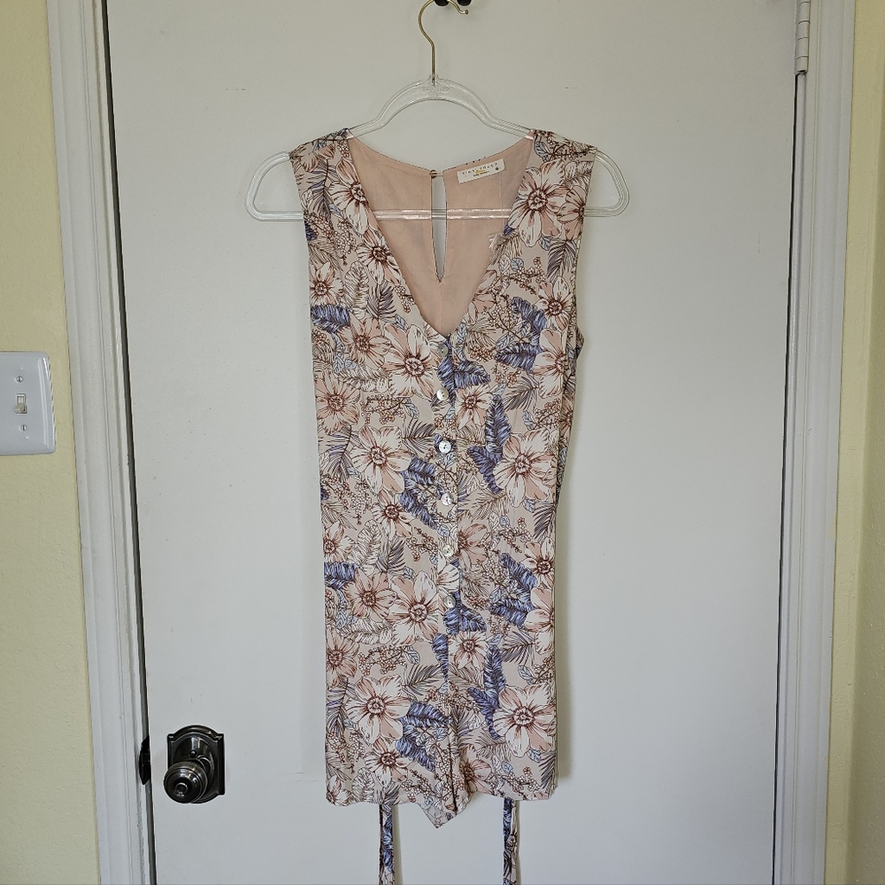 Final Touch Blush and White Patterned Top
